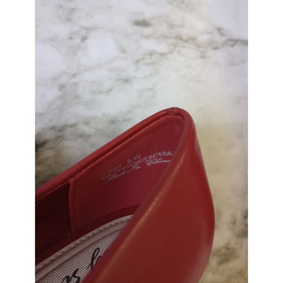 Easy Spirit Red Pumps Size 8W - Picture 7 of 9